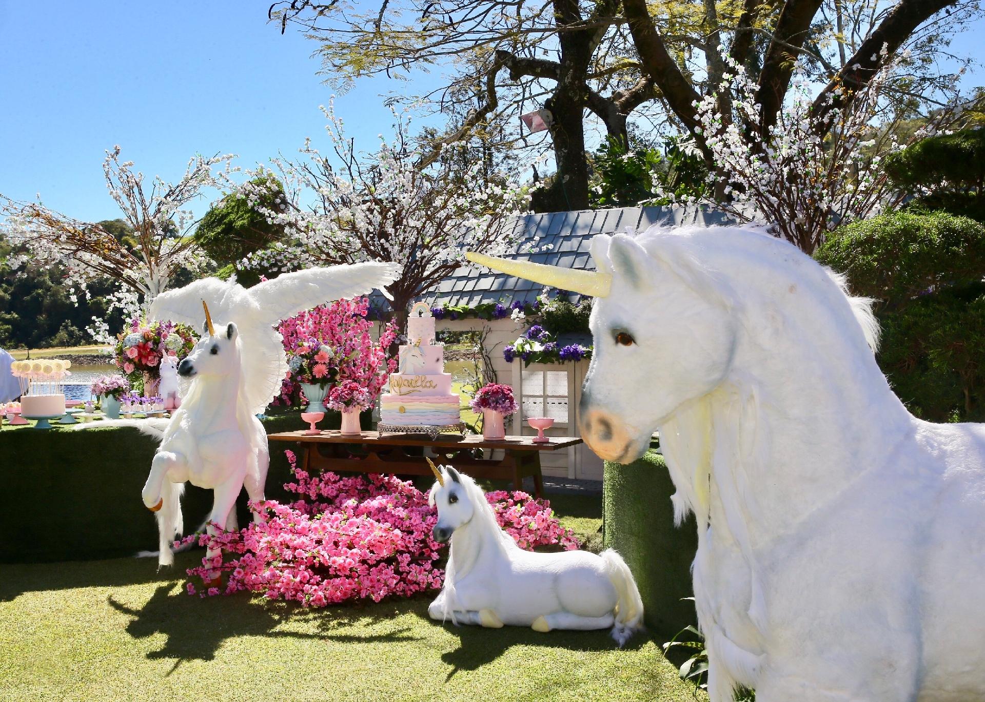 Rafa Justus ganha festa com unicórnios para comemorar os 9 anos - Manuela Scarpa/Brazil News