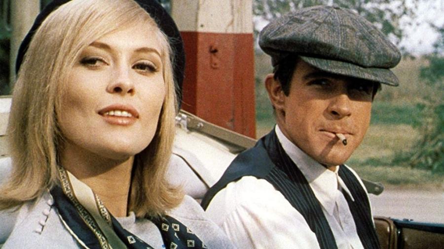 Warren Beatty e Faye Dunaway em "Bonnie e Clyde - Uma Rajada de Balas" (1967)