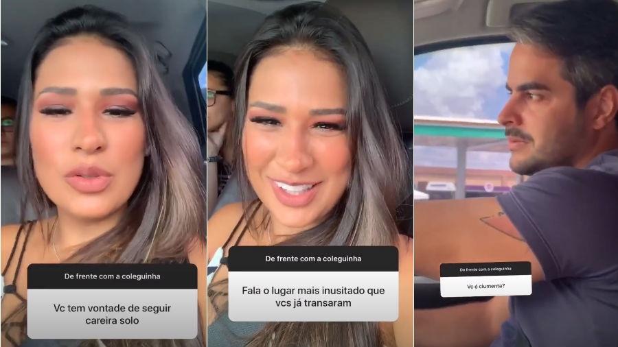 Simone responde pergunta de fãs ao lado do marido, Kaká Diniz - Reprodução/Instagram