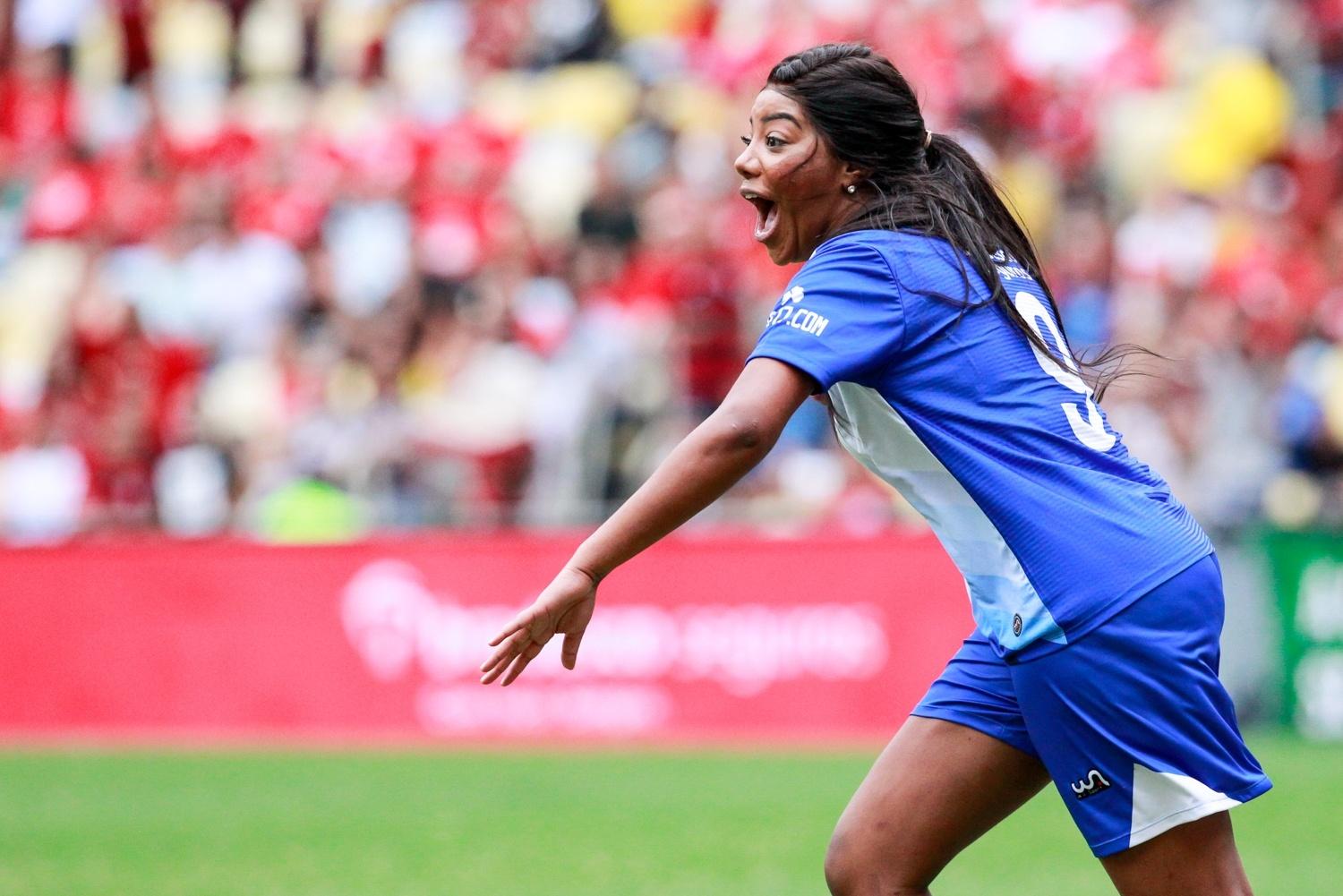 Ludmilla durante o Jogo das Estrelas, no Maracanã - Brazil News