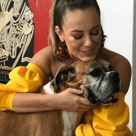Paolla Oliveira com seu cão de estimação, Adjá - Reprodução/Instagram