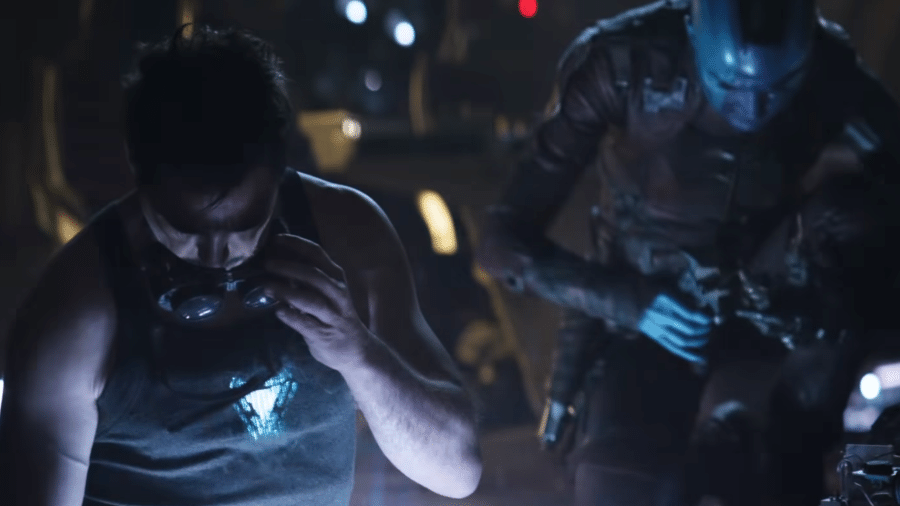 Tony Stark e Nebula em cena de "Vingadores: Ultimato" - Reprodução