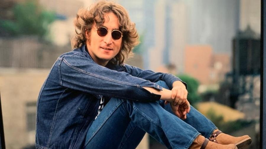 Foto da exposição "John Lennon em Nova York por Bob Gruen"