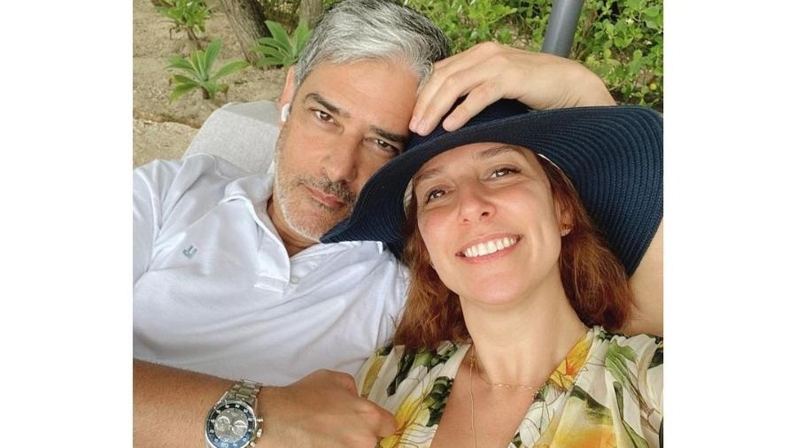 Natasha Dantas posa ao lado do marido, o jornalista William Bonner - Reprodução/Instagram