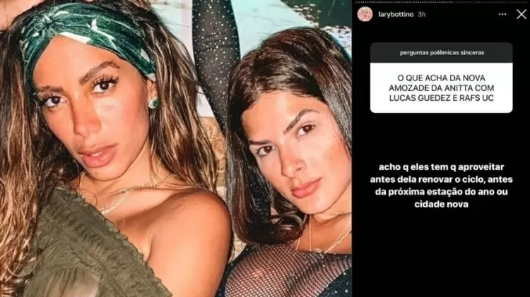 Lary alfineta Anitta - Reprodução/Instagram - Reprodução/Instagram