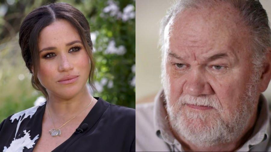 Meghan e Thomas Markle, pai da duquesa - Reprodução