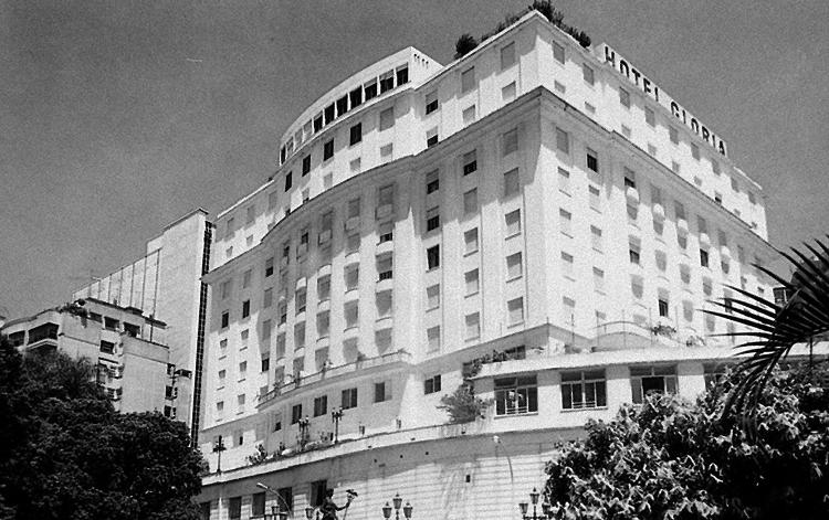 Fachada do hotel Glória, inaugurado em 1922