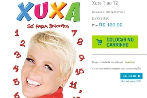 Xuxa no site da Som Livre