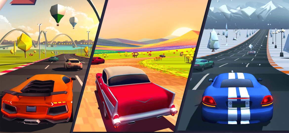 "Horizon Chase" emula os populares jogos de corrida dos anos 90 - Divulgação