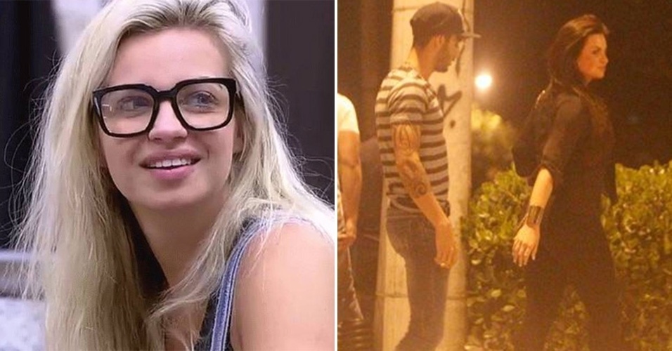 Veridiana Freitas em A Fazenda e quando ela foi clicada com Gusttavo Lima - Reprodução/Record/AgNews