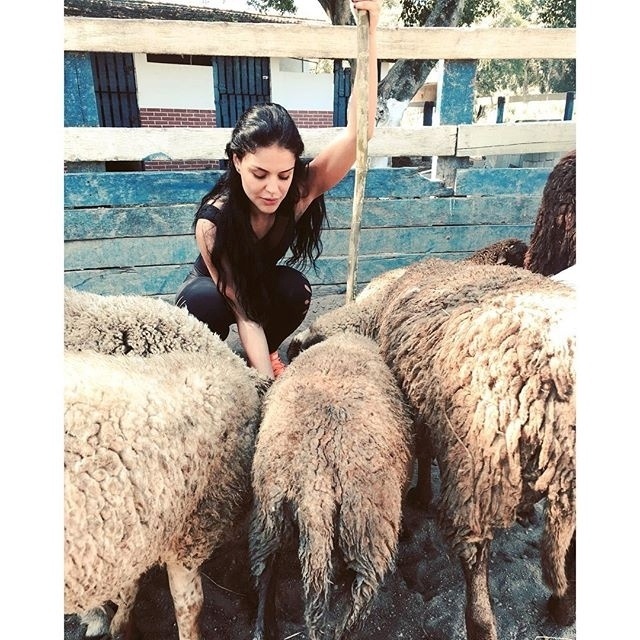 9.abr.2016 - Paloma Bernardi já está entrando no clima de Samara, sua personagem em "A Terra Prometida", próxima novela bíblica da Record - Reprodução/Instagram/palomabernardi