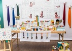 Bebê de um ano tem festa multicolorida inspirada em aula de artes - Vanessa Gori/Divulgação