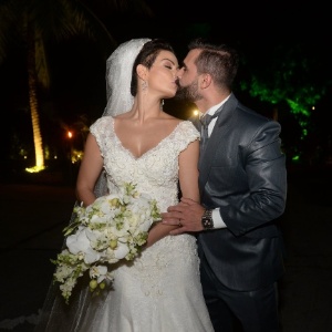 21.nov.2016 - Laura Keller e Jorge Sousa, recém-casados - Vinicius Marinho/Brazil News - Vinicius Marinho/Brazil News