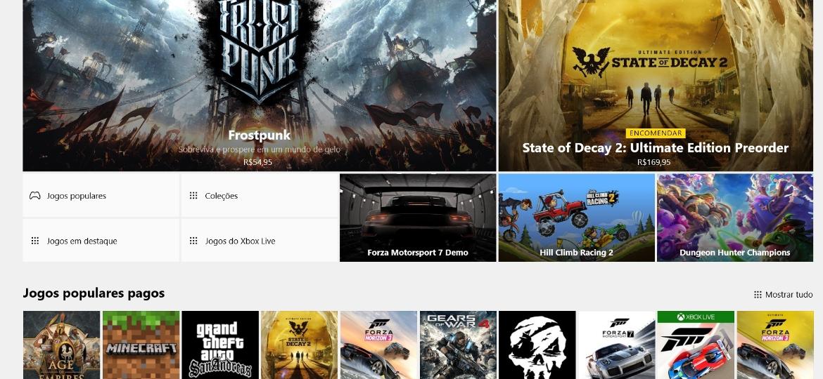 Jogos mais populares - Microsoft Store