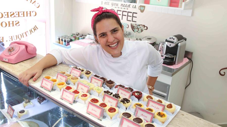 A ex-advogada Fernanda Zekcer investiu R$ 15 mil para montar uma lojinha caseira de cheesecakes e há 5 anos já detém uma rede que fatura perto de R$ 3 milhões - Arquivo pessoal