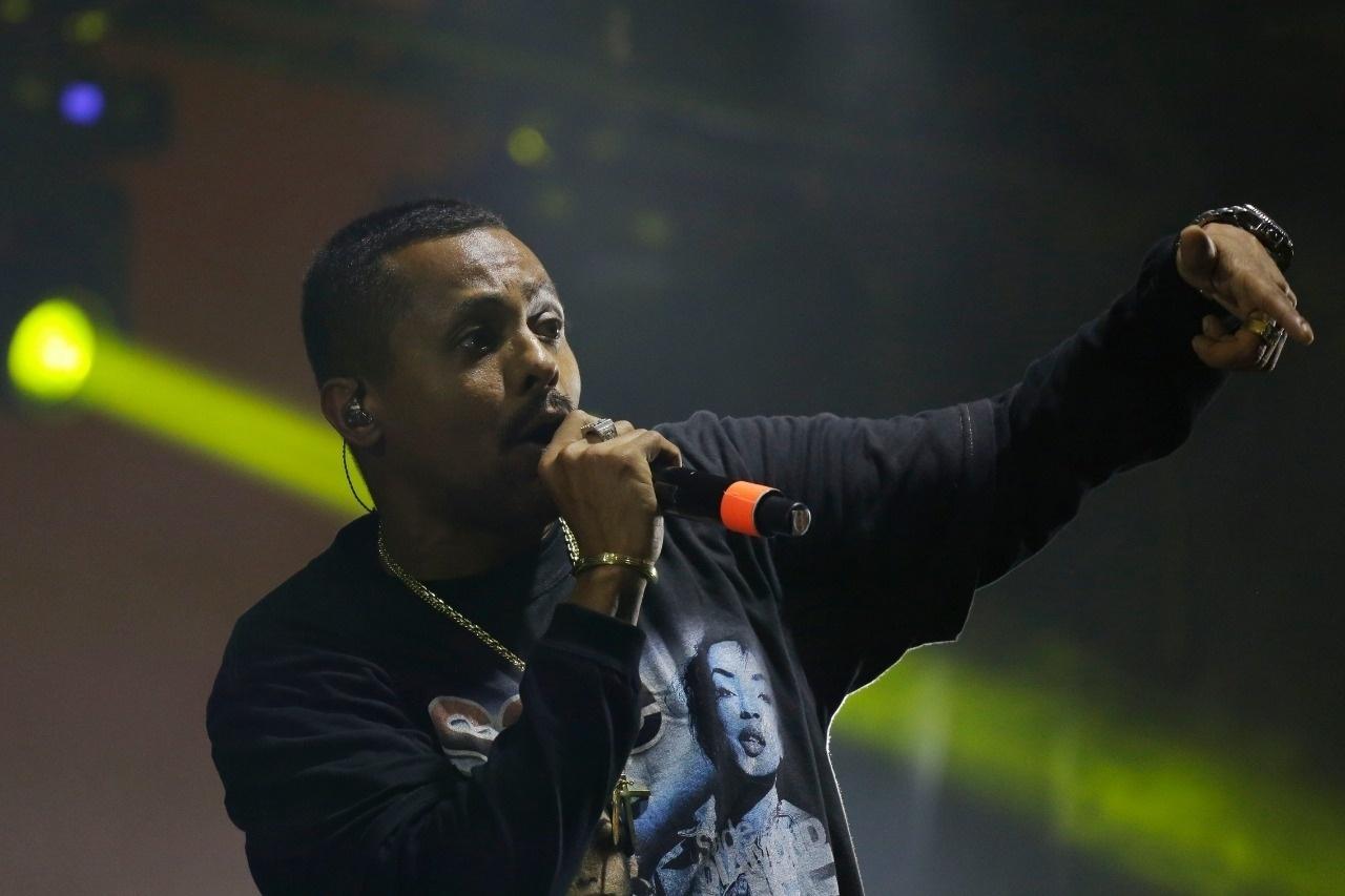 Black Alien se apresentou no palco São Bento, na noite de hoje - Nelson Antoine/UOL