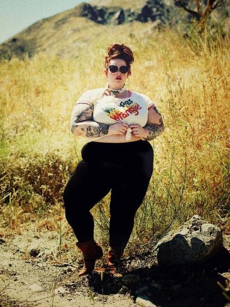 A modelo plus size Tess Holliday sofre de transtorno alimentar e levou isso a público - Reprodução/Instagram