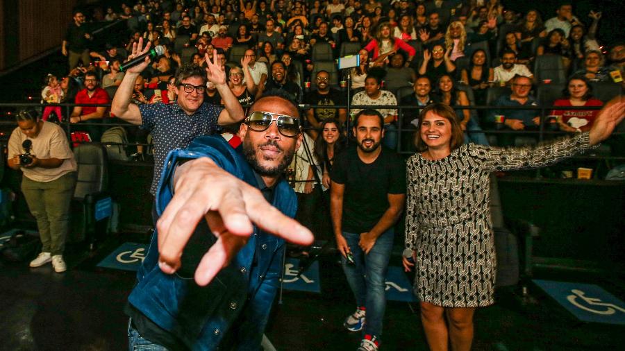 Marlon Wayans surpreende fãs brasileiros em sessão de cinema - Alexandre Schneider/Netflix
