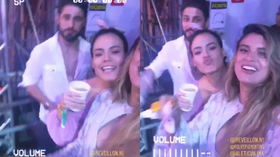 Letícia Lima e Daniel Rocha juntos no Réveillon - Reprodução/Instagram 