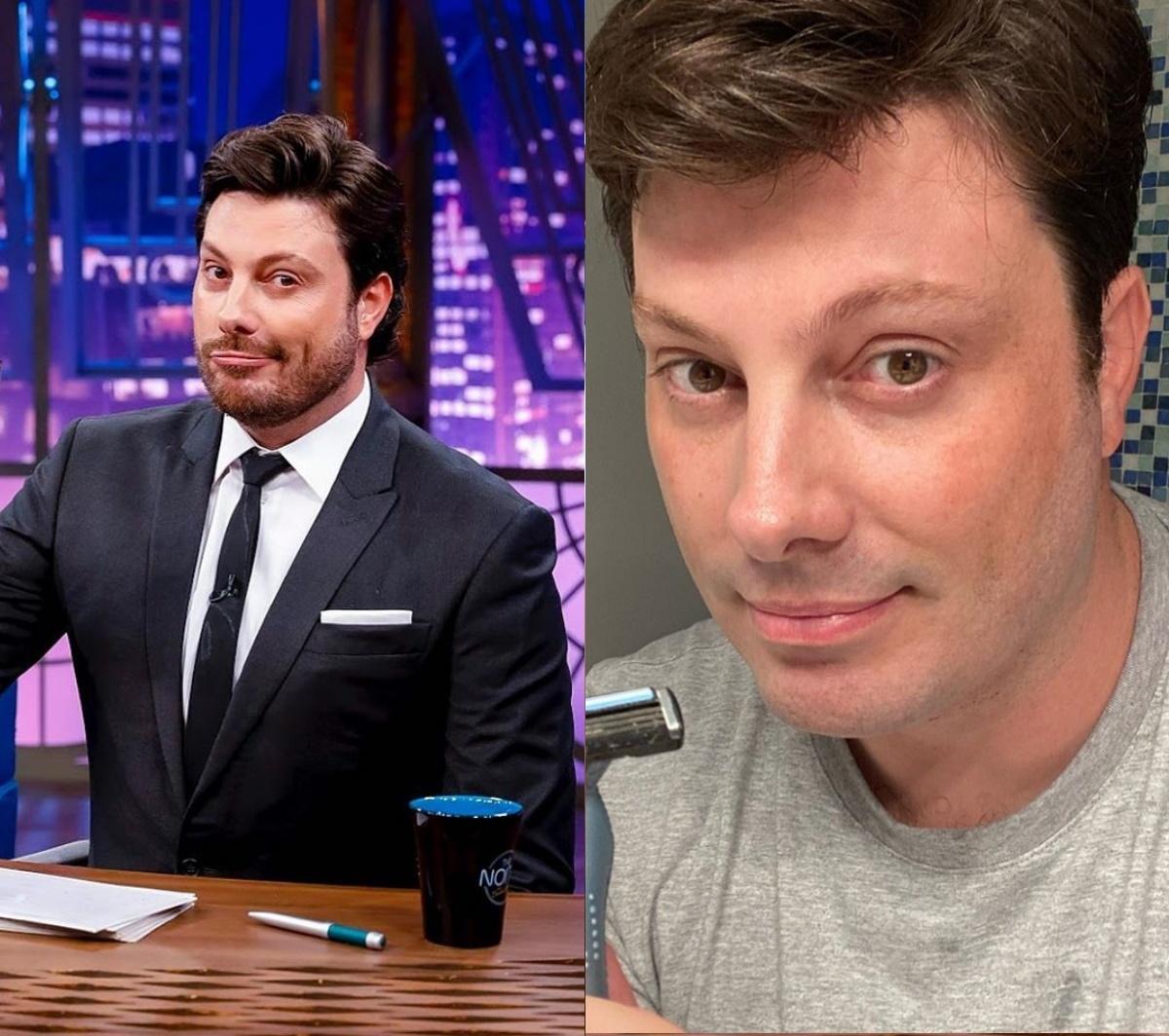 Danilo Gentili (apresentador): Ao rapar a barba, o apresentador do The Noite justificou: "Raspei a barba pro coronga [sic] virús não ficar preso nela" - Reprodução/Instagram