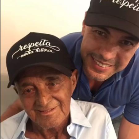 Zezé Di Camargo em foto com o pai, Francisco José de Camargo - Reprodução/Instagram