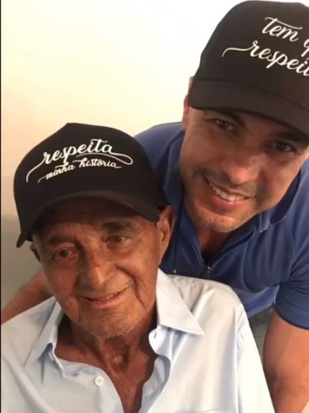 Zezé Di Camargo em foto com o pai, Francisco José de Camargo - Reprodução/Instagram