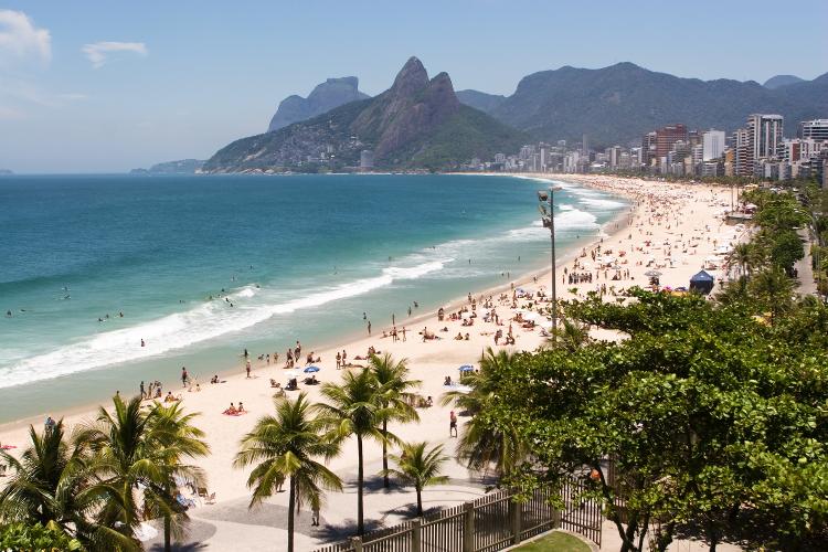 Praia de Ipanema, no Rio de Janeiro - Getty Images - Getty Images