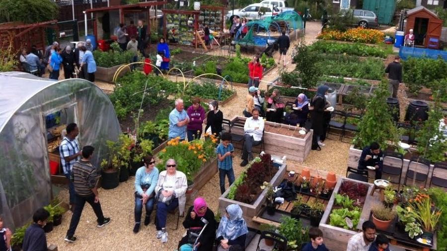 Hortas cultivadas por integrantes do projeto Incredible Edible em Todmorden, no norte da Inglaterra - Reprodução/ Incredible Edible
