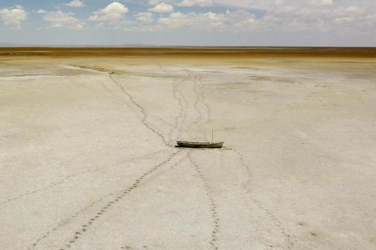 O lago Poopó já foi o segundo maior da Bolívia - Martín SILVA AFP - Martín SILVA AFP