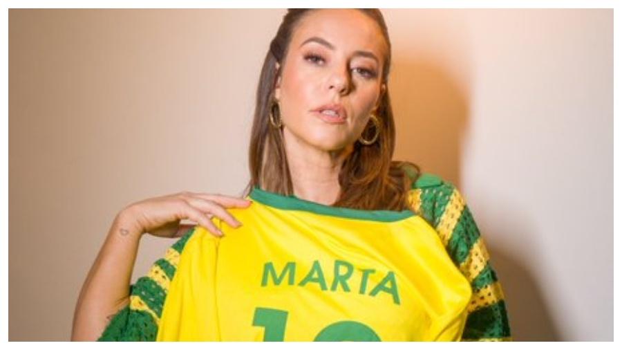Paolla Oliveira mostrou look antes da estreia do Brasil na Copa do Mundo do Qatar - Reprodução