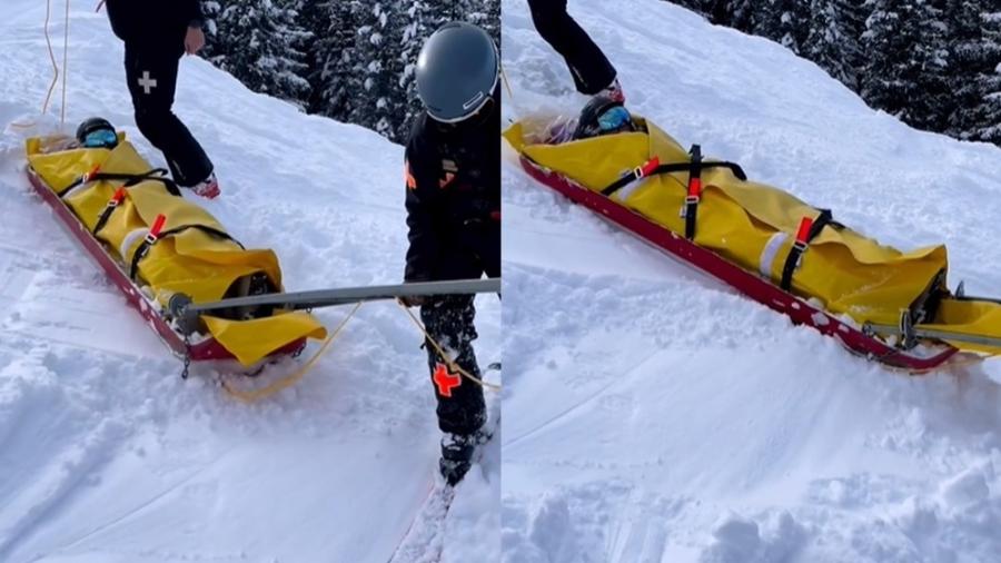 Luciana Gimenez compartilha vídeo de resgate após acidente na neve - Reprodução/Instagram