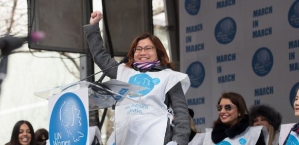 Ela já conseguiu mudar a lei que regula a contratação de trabalhadores no exterior - Reprodução/BBC - Reprodução/BBC