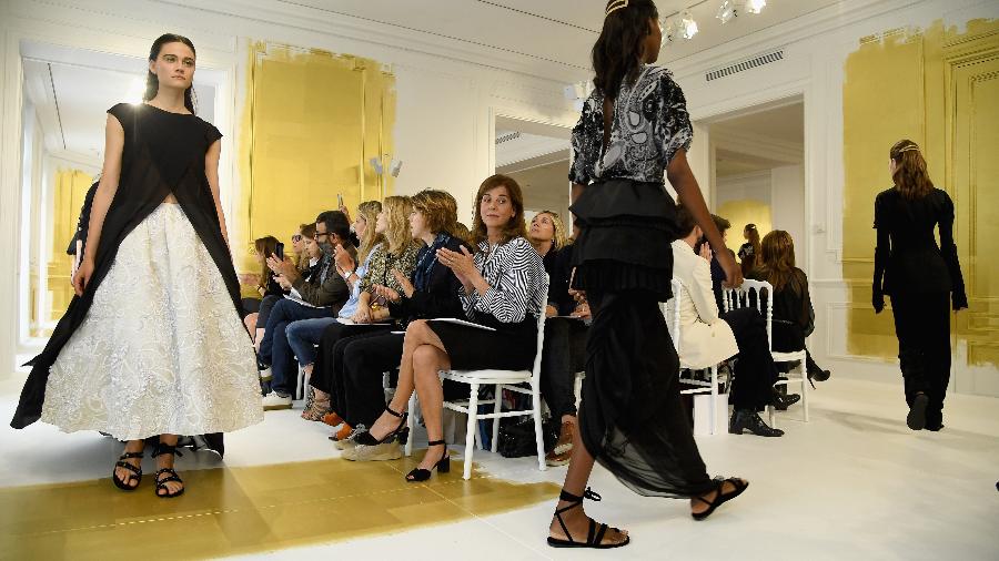 A Dior apostou no contraste clássico entre o preto e o branco - Getty Images