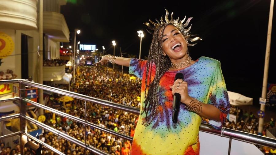 Anitta durante seu bloco no Carnaval de Salvador em 2017 - Felipe Panfilli/Divulgação