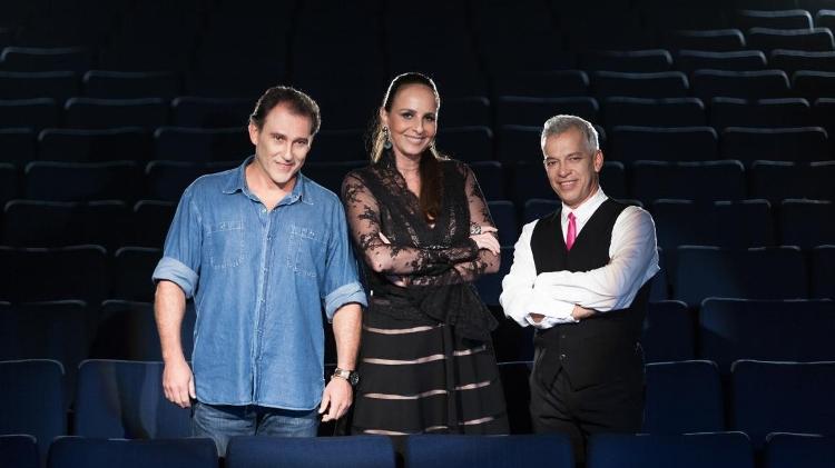 Os jurados do "Dancing Brasil": o ator Paulo Goulart Filho e os coreógrafos Fernanda Chamma e Jaime Arôxa - Edu Moraes/Record - Edu Moraes/Record