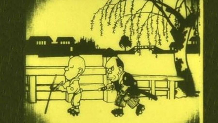 "Nakamura-gatana" (1917) é o anime comercial mais velho do qual existem registros visuais. Todos os seus predecessores desapareceram - Reprodução/Museu Nacional de Arte Moderna de Tóquio