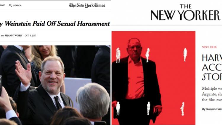 Matérias NYT e New Yorker Harvey Weinstein - Reprodução - Reprodução