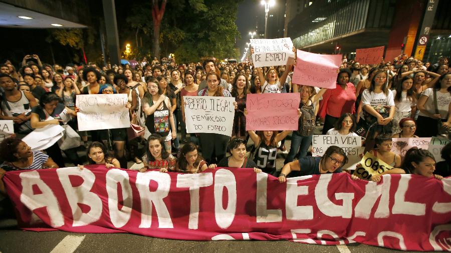 Manifestação em favor do aborto em São Paulo - Foto: Marlene Bergamo/Folhapress