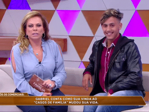 Christina Rocha e Gabriel Lyons - Reprodução/SBT - Reprodução/SBT