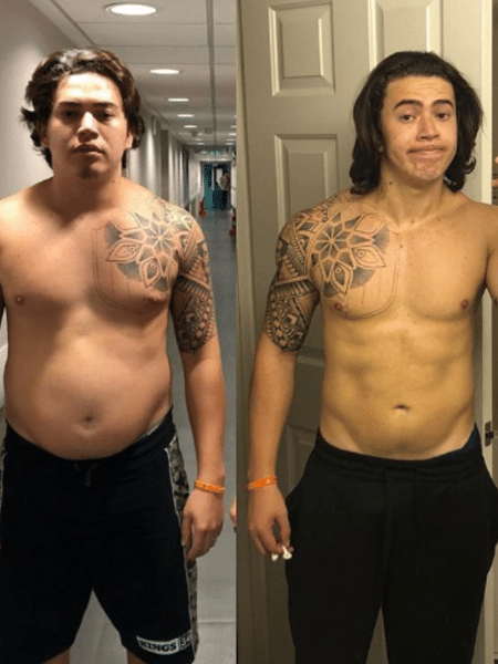 Whindersson Nunes mostra antes e depois de perder quase 30 kg - Reprodução/Instagram