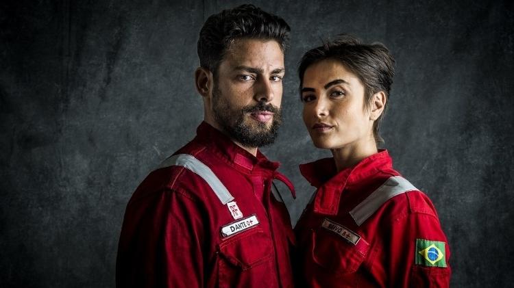 Dante (Cauã Reymond) e Júlia (Maria Casadevall) são os protagonistas de "Ilha de Ferro" - Raquel Cunha/Globo - Raquel Cunha/Globo