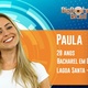 Paula é a décima terceira participante do "BBB19" - Reprodução/TvGlobo