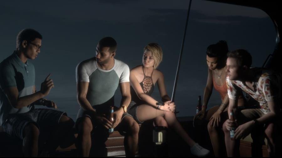 Navegando em alto mar em uma noite chuvosa, os protagonistas são pegos de surpresa por alguns piratas - Divulgação