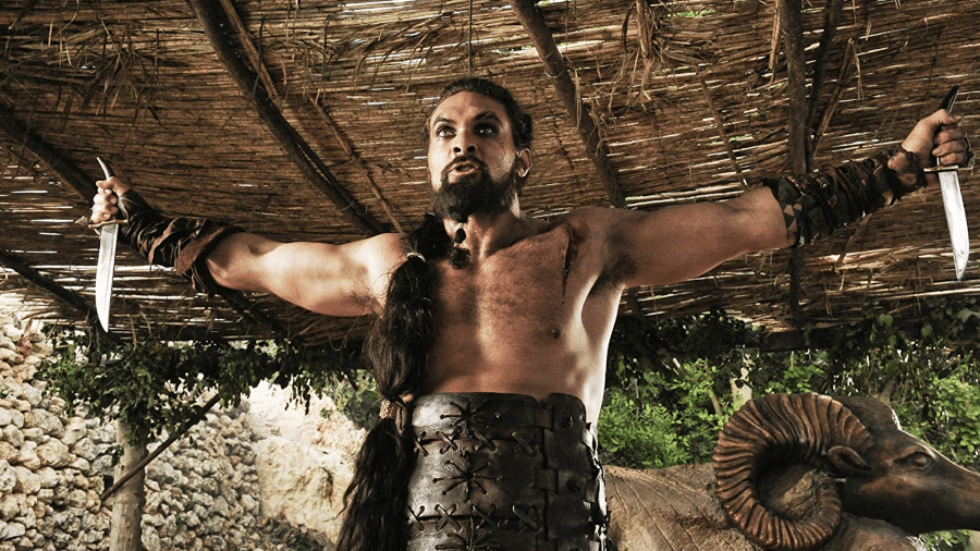 Jason Momoa como Khal Drogo em "Game of Thrones" - Reprodução