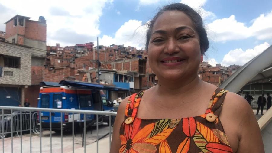 Em Paraisópolis, o G10 Favelas marcou o início do bloco formado por dez comunidades do país; na foto, Suéli Feio, uma das organizadoras do evento - Arquivo pessoal