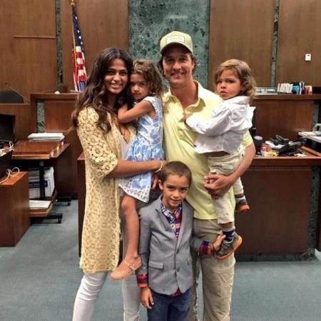 Camila Alves, Matthew McConaughey e os filhos - Reprodução/Instagram