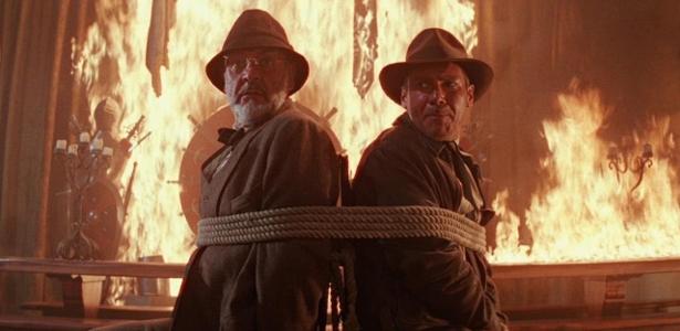 Harrison Ford e Sean Connery são pai e filho em 'Indiana Jones e a Última Cruzada'