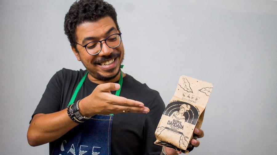  Fundador da Café Quilombo percebeu racismo após estudar histórias dos grãos de café. - Matheus Campany/Divulgação Café Quilombo