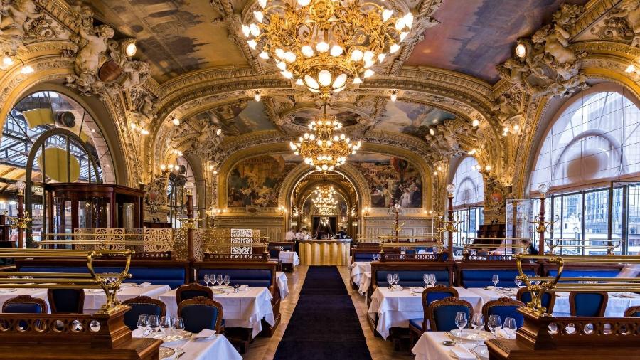 Le Train Bleu, restaurante escondido em estação de trem em Paris