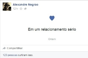 Xandinho Negrão alterou status de relacionamento no Facebook - Reprodução/Facebook/Xandinho Negrão - Reprodução/Facebook/Xandinho Negrão